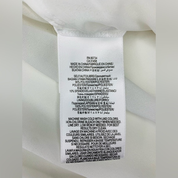 BCBG MAXAZRIA Charlot White Fit and Flare Dress NWOT Size 8! - Picture 9 of 10